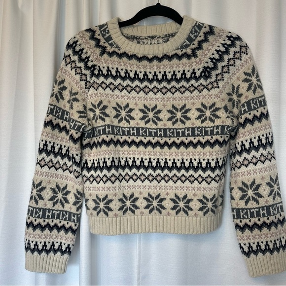 Kith Kids Fairisle Sweater Winter 2020 Kids Youth Size 12 Nordic Scandinavian - Picture 1 of 11